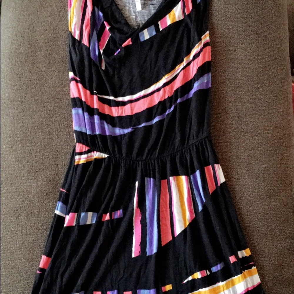 Striped cowl neck Francesca’s dress